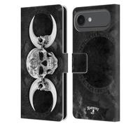 Head Case Designs Licenza Ufficiale Alchemy Gothic Luna Dea Oscuro Cranio Custodia Portafoglio in Pelle Compatibile con Apple iPhone 17 Air