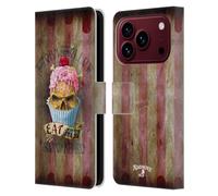 Head Case Designs Licenza Ufficiale Alchemy Gothic Mangiami Cupcake Cranio Custodia Portafoglio in Pelle Compatibile con Apple iPhone 18 Pro