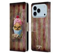 Head Case Designs Licenza Ufficiale Alchemy Gothic Mangiami Cupcake Cranio Custodia Portafoglio in Pelle Compatibile con Apple iPhone 17 Pro