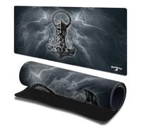 Head Case Designs Licenza Ufficiale Alchemy Gothic Martello di Mjolnir Arte Gotica 23.62 x 11.81 x 0.12 Inches (600 x 300 mm) - L Tappetino per Mouse E Scrivania da Ufficio per Giochi Tastiera PC
