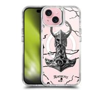 Head Case Designs Licenza Ufficiale Alchemy Gothic Martello di Mjolnir Arte Gotica Custodia Antiurto [Protezione di Grado Militare] Compatibile con Apple iPhone 15 e Compatibile con MagSafe