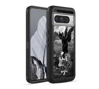 Head Case Designs Licenza Ufficiale Alchemy Gothic Nove Vite del Cranio Poe Gatti Custodia Antiurto Ultra Blindata Compatibile con Google Pixel 8 PRO