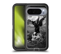 Head Case Designs Licenza Ufficiale Alchemy Gothic Nove Vite del Cranio Poe Gatti Custodia Antiurto Ultra Blindata Compatibile con Google Pixel 10 PRO XL