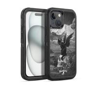 Head Case Designs Licenza Ufficiale Alchemy Gothic Nove vite del Cranio Poe Gatti Custodia Antiurto Ultra Blindata compatibile con Apple iPhone 15