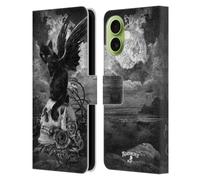 Head Case Designs Licenza Ufficiale Alchemy Gothic Nove vite del Cranio Poe Gatti Custodia Portafoglio in Pelle Compatibile con Apple iPhone 17