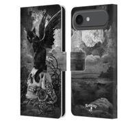 Head Case Designs Licenza Ufficiale Alchemy Gothic Nove vite del Cranio Poe Gatti Custodia Portafoglio in Pelle Compatibile con Apple iPhone 17 Air