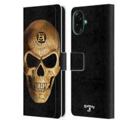 Head Case Designs Licenza Ufficiale Alchemy Gothic Omega Cranio Custodia Portafoglio in Pelle Compatibile con Samsung Galaxy A07