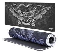 Head Case Designs Licenza Ufficiale Alchemy Gothic Romantico Nero Arte Gotica 37.4 x 15.75 x 0.16 Inches (900 x 400 mm) - XL Tappetino per Mouse E Scrivania da Ufficio per Giochi Tastiera PC
