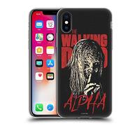 Head Case Designs Licenza Ufficiale AMC The Walking Dead Alpha Stagione 10 Primi Piani Personaggi Custodia in Gel [Grado Militare] Compatibile con Apple iPhone X/iPhone XS E Compatibile con MagSafe