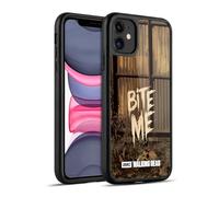 Head Case Designs Licenza Ufficiale AMC The Walking Dead Bite Me Tipografia Cover in Gel Rinforzata [Protezione di Grado Militare] Compatibile con Apple iPhone 11