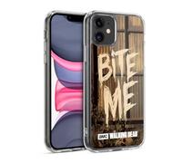 Head Case Designs Licenza Ufficiale AMC The Walking Dead Bite Me Tipografia Custodia in Gel [Protezione di Grado Militare] Compatibile Con Apple iPhone 11 E Compatibile Con MagSafe