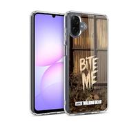 Head Case Designs Licenza Ufficiale AMC The Walking Dead Bite Me Tipografia Custodia in Gel [Protezione di Grado Militare] Compatibile con Samsung Galaxy A07