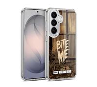 Head Case Designs Licenza Ufficiale AMC The Walking Dead Bite Me Tipografia Custodia in Gel [Protezione di Grado Militare] Compatibile con Samsung Galaxy S26