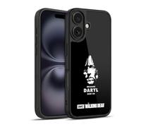 Head Case Designs Licenza Ufficiale AMC The Walking Dead Daryl Dice Tipografia Cover in Gel Rinforzata [Protezione di Grado Militare] Compatibile con Apple iPhone 16