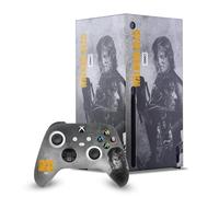 Head Case Designs Licenza Ufficiale AMC The Walking Dead Daryl Doppia Esposizione Daryl Dixon Grafiche Pacchetto Console Da Gioco Wrap E Pelle Per Controller Compatibile con Xbox Series X