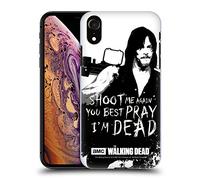 Head Case Designs Licenza Ufficiale AMC The Walking Dead Daryl Shoot Citazioni Custodia Cover Dura per Parte Posteriore Compatibile con Apple iPhone XR