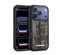 Head Case Designs Licenza Ufficiale AMC The Walking Dead Dead Inside Tipografia Custodia Antiurto Ultra Blindata compatibile con Apple iPhone 17 Pro