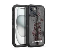 Head Case Designs Licenza Ufficiale AMC The Walking Dead Dead Inside Tipografia Custodia Antiurto Ultra Blindata compatibile con Apple iPhone 15