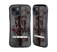 Head Case Designs Licenza Ufficiale AMC The Walking Dead Dead Inside Tipografia Custodia Cover Ibrida Compatibile con Apple iPhone 15