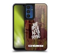 Head Case Designs Licenza Ufficiale AMC The Walking Dead Do Not Open Tipografia Cover in Gel Rinforzata [Protezione di Grado Militare] Compatibile con Samsung Galaxy A15