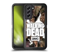 Head Case Designs Licenza Ufficiale AMC The Walking Dead Gruppo Logo Custodia Antiurto Ultra Blindata Compatibile con Samsung Galaxy S21 Fe 5G