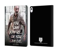Head Case Designs Licenza Ufficiale AMC The Walking Dead Join Us Rick Grimes eredità Custodia Portafoglio in Pelle Compatibile con Apple iPad Air 13 2024/2025