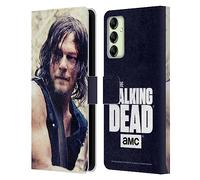 Head Case Designs Licenza Ufficiale AMC The Walking Dead Mezzo Corpo Daryl Dixon Custodia Portafoglio in Pelle Compatibile con Samsung Galaxy A14 5G