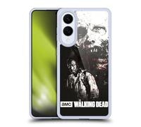 Head Case Designs Licenza Ufficiale AMC The Walking Dead Morgan E Lurker Sangue Custodia in Gel [Protezione di Grado Militare] Compatibile con Samsung Galaxy S25 Edge