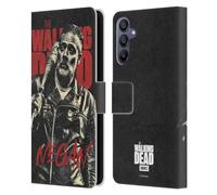 Head Case Designs Licenza Ufficiale AMC The Walking Dead Negan Stagione 10 Primi Piani Personaggi Custodia Portafoglio in Pelle Compatibile con Samsung Galaxy A15