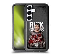 Head Case Designs Licenza Ufficiale AMC The Walking Dead Poncho Insanguinato Rick Grimes eredità Custodia Antiurto Ultra Blindata Compatibile con Samsung Galaxy S25+