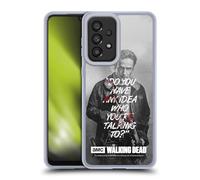 Head Case Designs Licenza Ufficiale AMC The Walking Dead Rick Talk Citazioni Custodia in Gel [Protezione di Grado Militare] Compatibile con Galaxy A33 5G (2022)