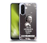 Head Case Designs Licenza Ufficiale AMC The Walking Dead Rick Trap Citazioni Custodia in Gel [Protezione di Grado Militare] Compatibile con Samsung Galaxy A26 5G