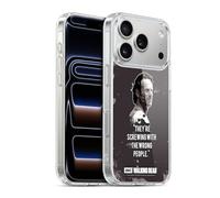 Head Case Designs Licenza Ufficiale AMC The Walking Dead Rick Trap Citazioni Custodia in Gel [Protezione di Grado Militare] Compatibile con Apple iPhone 17 PRO E con MagSafe