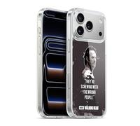 Head Case Designs Licenza Ufficiale AMC The Walking Dead Rick Trap Citazioni Custodia in Gel [Protezione di Grado Militare] Compatibile con Apple iPhone 17 PRO Max E con MagSafe