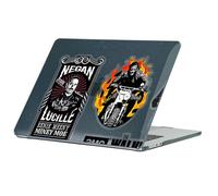 Head Case Designs Licenza Ufficiale AMC The Walking Dead Sopravvissuti Icone Custodia Laptop Nero con Glitter Compatibile con MacBook Air 13.6" M2 A2681/M3 A3113/M4 A3240 2022/2024/2025