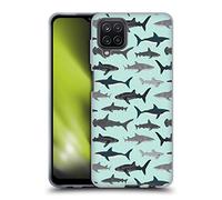 Head Case Designs Licenza Ufficiale Andrea Lauren Design Squali Sea Animals Custodia in Gel [Protezione di Grado Militare] Compatibile con Samsung Galaxy A12 (2020)