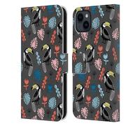 Head Case Designs Licenza Ufficiale Andrea Lauren Design Tucano Tropicale Uccelli Custodia Portafoglio in Pelle Compatibile con Apple iPhone 15 Plus
