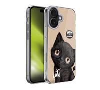 Head Case Designs Licenza Ufficiale Animal Club International Gatto Nero Facce Custodia in Gel [Protezione di Grado Militare] Compatibile con Apple iPhone 17