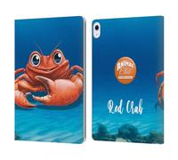 Head Case Designs Licenza Ufficiale Animal Club International Granchio Sott'Acqua Custodia Portafoglio in Pelle Compatibile con Apple iPad Air 13 2024/2025
