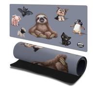 Head Case Designs Licenza Ufficiale Animal Club International Gruppo Facce 23.62 x 11.81 x 0.12 Inches (600 x 300 mm) - L Tappetino per Mouse E Scrivania da Ufficio per Giochi Tastiera PC