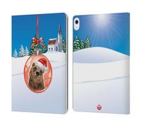 Head Case Designs Licenza Ufficiale Animal Club International Orso Palle Natalizie Custodia Portafoglio in Pelle Compatibile con Apple iPad Air 13 2024/2025