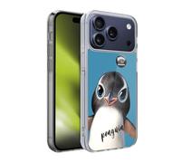 Head Case Designs Licenza Ufficiale Animal Club International Pinguino Facce Custodia in Gel [Protezione di Grado Militare] Compatibile con Apple iPhone 17 PRO
