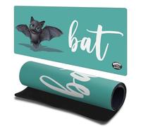 Head Case Designs Licenza Ufficiale Animal Club International Pipistrello Facce 23.62 x 11.81 x 0.12 Inches (600 x 300 mm) - L Tappetino per Mouse E Scrivania da Ufficio per Giochi Tastiera PC