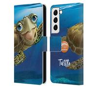 Head Case Designs Licenza Ufficiale Animal Club International Tartaruga Marina Sott'Acqua Custodia Portafoglio in Pelle Compatibile con Samsung Galaxy S22 5G