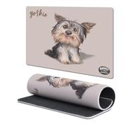 Head Case Designs Licenza Ufficiale Animal Club International Yorkie Facce 9.84 x 11.81 x 0.12 Inches (250 x 300 mm) - S Tappetino per Mouse E Scrivania da Ufficio per Giochi Tastiera PC