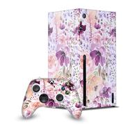 Head Case Designs Licenza Ufficiale Anis Illustration Caos Floreale Mix Arte Pacchetto Console Da Gioco Wrap E Pelle Per Controller Compatibile con Xbox Series X