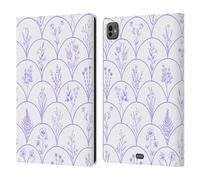 Head Case Designs Licenza Ufficiale Anis Illustration Fiori Selvaggi Capasanta Porpora Modelli Primaverili Custodia Portafoglio in Pelle Compatibile con Apple iPad PRO 11 M4 2024
