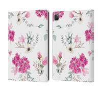 Head Case Designs Licenza Ufficiale Anis Illustration Fucsia Bianco Modello Fiore 4 Custodia Portafoglio in Pelle Compatibile con Apple iPad PRO 13 M4 2024