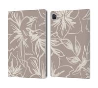 Head Case Designs Licenza Ufficiale Anis Illustration Linee Floreali Motivo Misto Custodia Portafoglio in Pelle Compatibile con Apple iPad PRO 12.9 2020/2021/2022