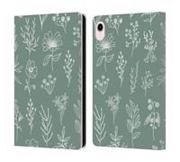 Head Case Designs Licenza Ufficiale Anis Illustration Little Patagonian Sage Green Motivo Misto Custodia Portafoglio in Pelle Compatibile con Apple iPad Mini (2021/2024)